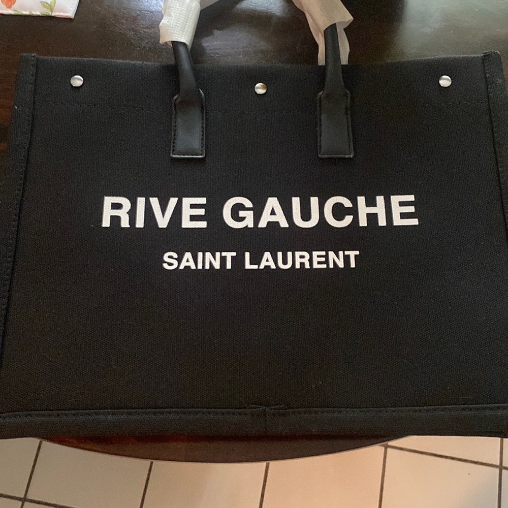 Black tote bag